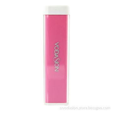 Colorful 2600mAh portable lipstick-shaped power bank for mobile phone